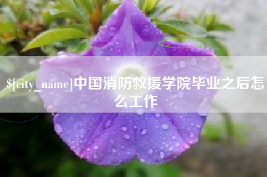 巴中中国消防救援学院毕业之后怎么工作
