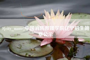 巴中中国消防救援学院辽宁招生简章公示