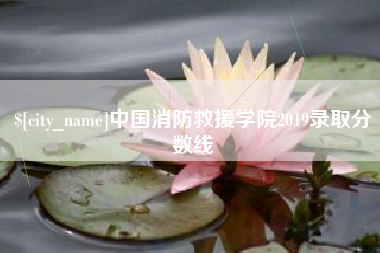 巴中中国消防救援学院2019录取分数线