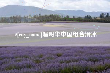 巴中温哥华中国组合滑冰