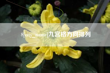巴中九宫格方向排列