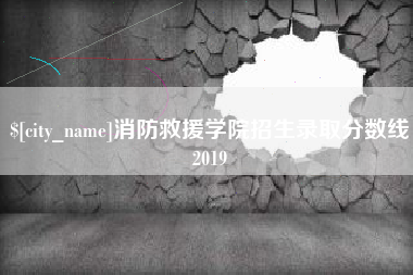 巴中消防救援学院招生录取分数线2019