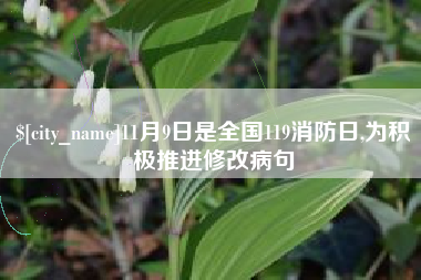 巴中11月9日是全国119消防日,为积极推进修改病句