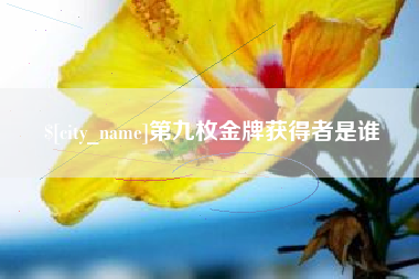 巴中第九枚金牌获得者是谁