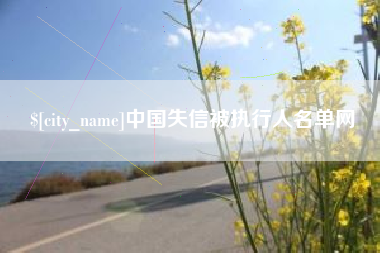 巴中中国失信被执行人名单网