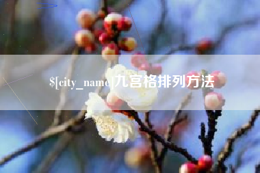 巴中九宫格排列方法