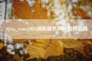巴中2024消防报名网站官网山西