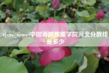 巴中中国消防救援学院河北分数线是多少
