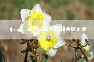 巴中中国拿下第9枚金牌是谁