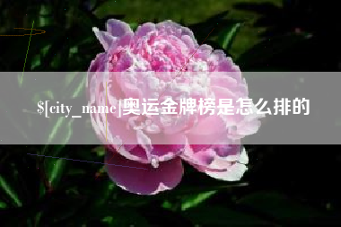 巴中奥运金牌榜是怎么排的