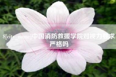 巴中中国消防救援学院对视力要求严格吗