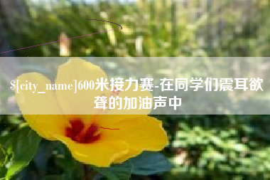 巴中600米接力赛-在同学们震耳欲聋的加油声中