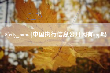 巴中中国执行信息公开网有app吗
