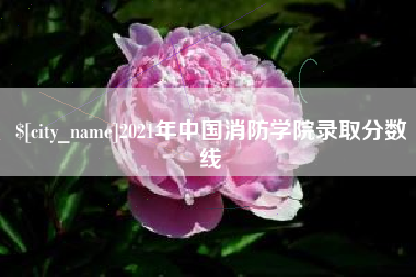 巴中2021年中国消防学院录取分数线