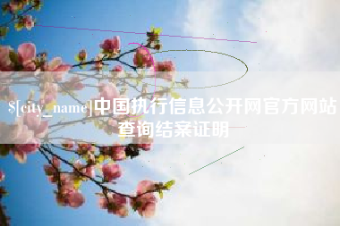 巴中中国执行信息公开网官方网站查询结案证明