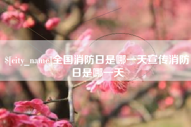 巴中全国消防日是哪一天宣传消防日是哪一天