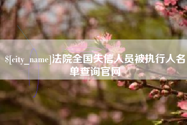 巴中法院全国失信人员被执行人名单查询官网