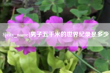 巴中男子五千米的世界纪录是多少