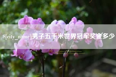 巴中男子五千米世界冠军奖金多少