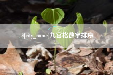 巴中九宫格数字排序