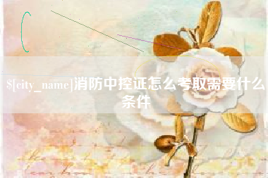 巴中消防中控证怎么考取需要什么条件