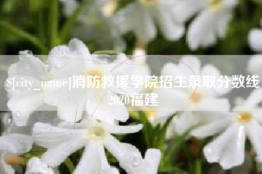巴中消防救援学院招生录取分数线2020福建