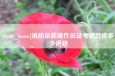 巴中消防设施操作员证考试题库多少道题
